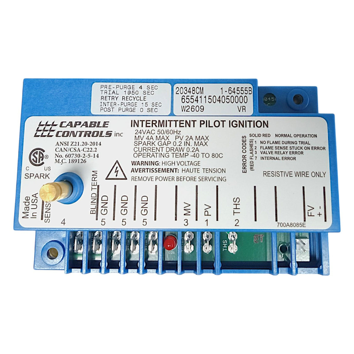 Choice Commercial Oven Intermittent Spark Module Kit for Blodgett 20348 20821