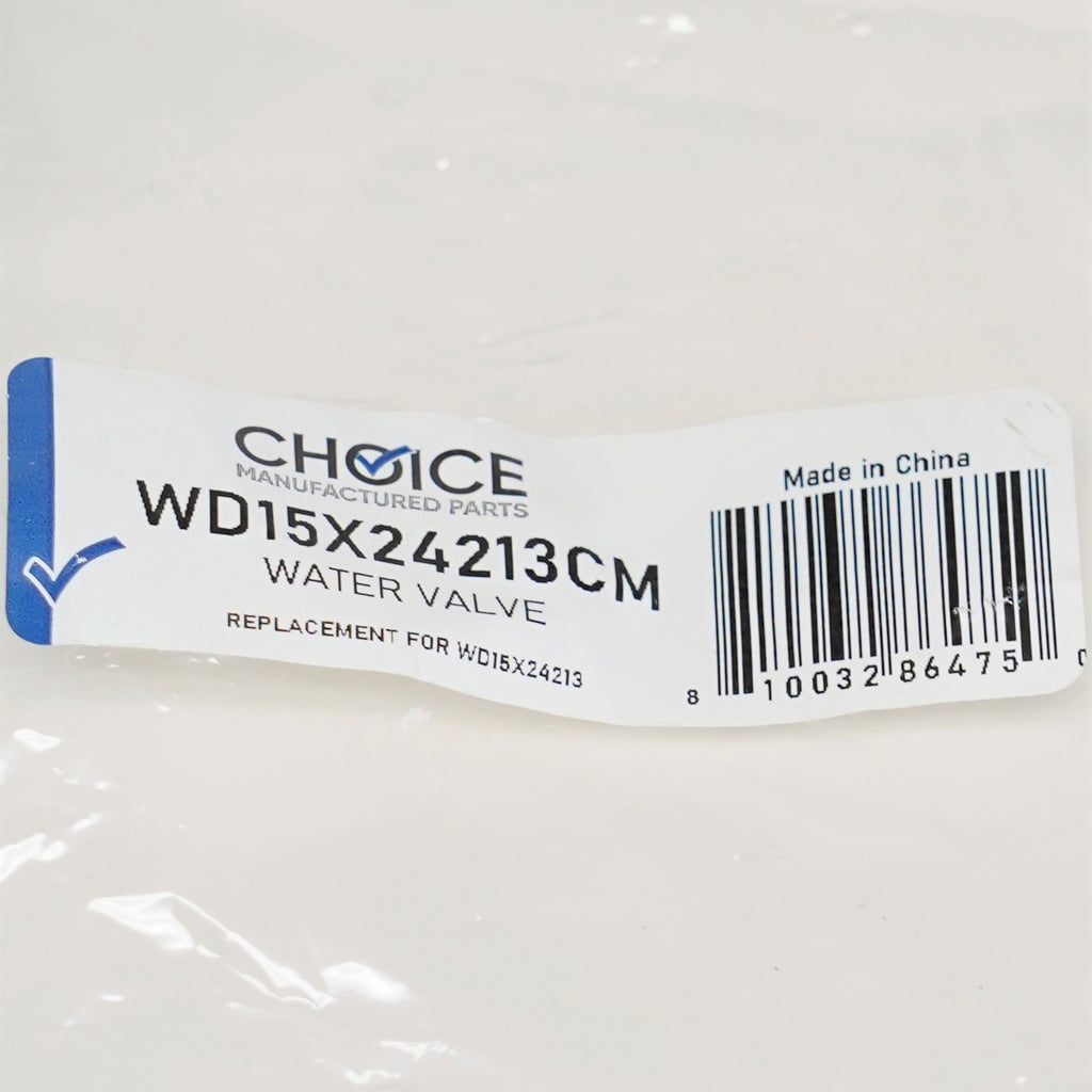 Choice Part WD15X24213 for GE WD15X26140 Dishwasher Water Solenoid Inlet Valve