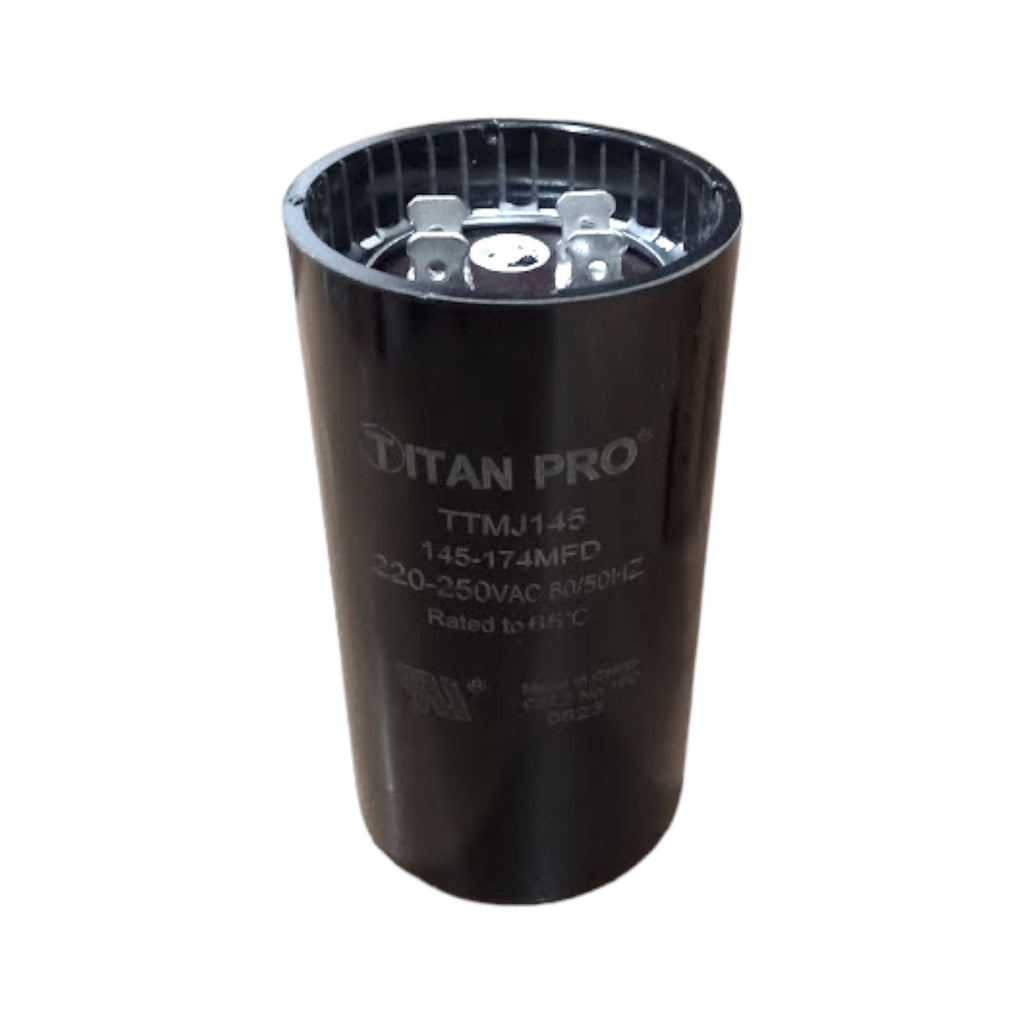 Titan Pro TTMJ145 Motor Start Capacitor 145-174 MFD UF / 220-250 VAC