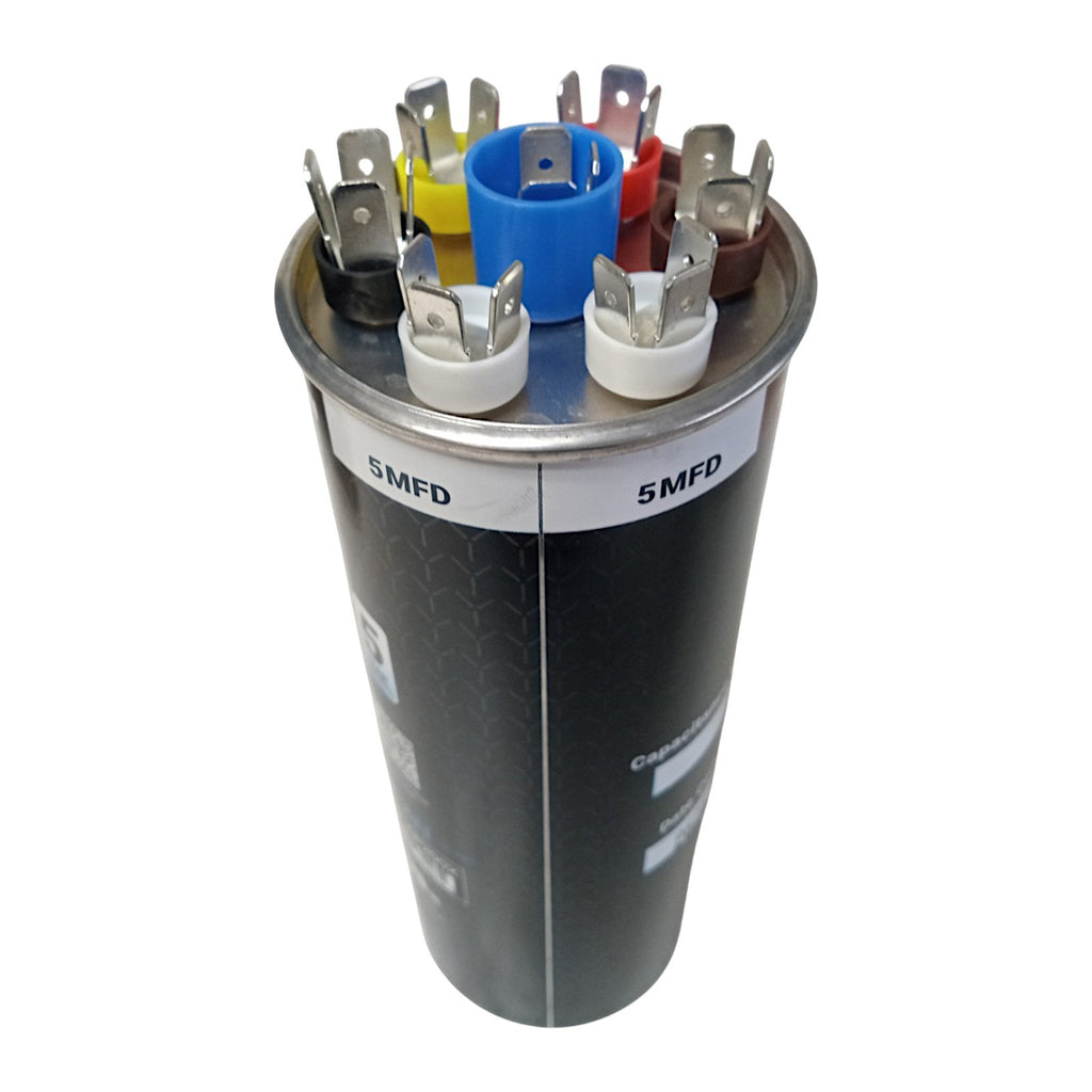 Titan Flex Multi-Rating Round Run Capacitor 5-97.5 MFD for HVAC Motors and