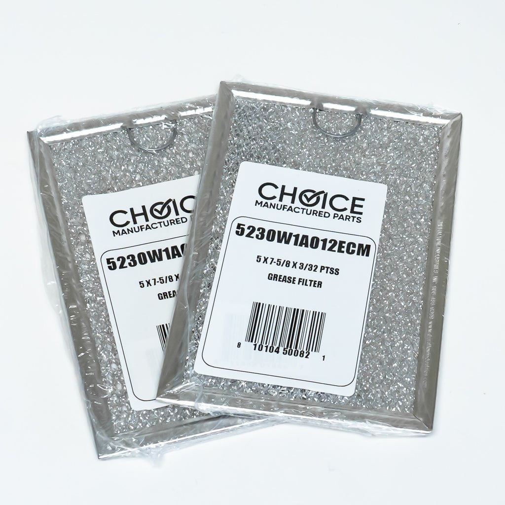 Choice Parts 5230W1A012E for LG Microwave Hood Aluminum Grease Filter 2 Pack