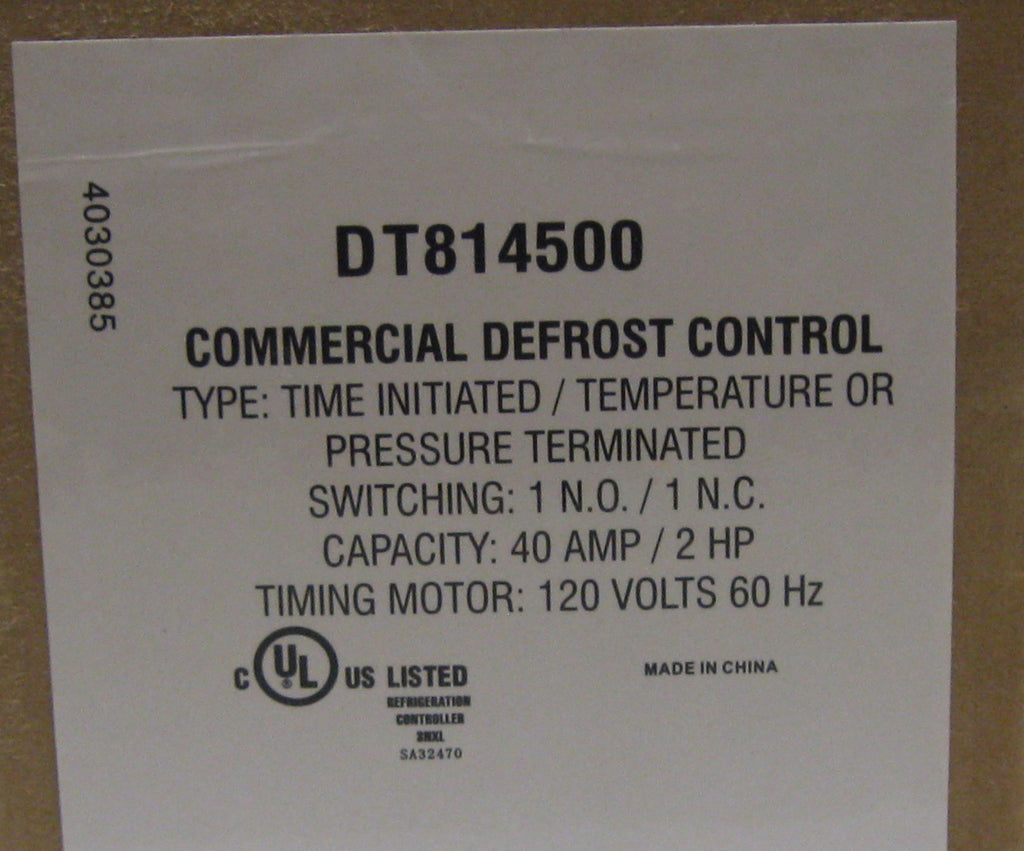 DT814500 Refrigeration Defrost Timer for Paragon 120 Volt
