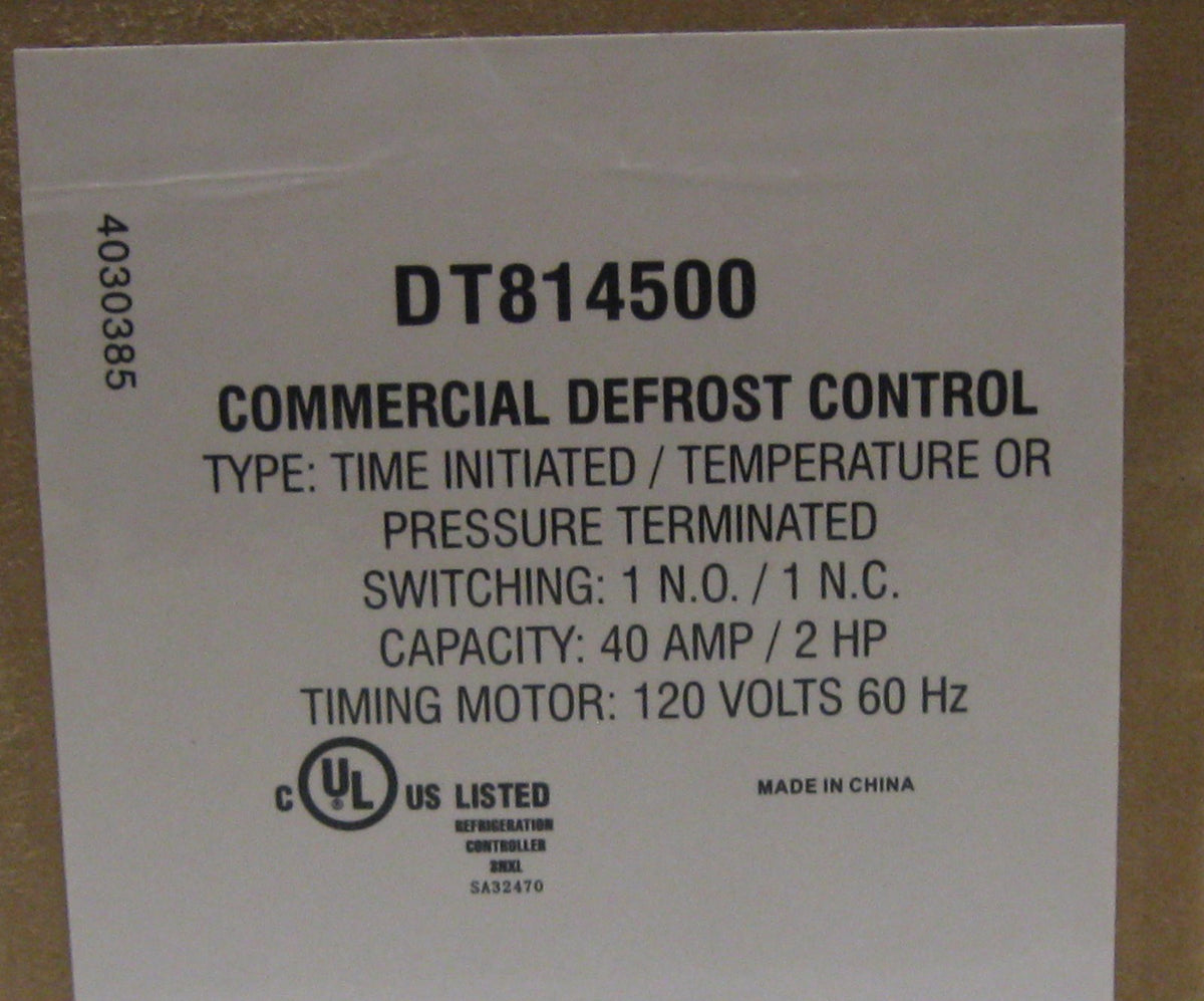 DT814500 Refrigeration Defrost Timer for Paragon 120 Volt