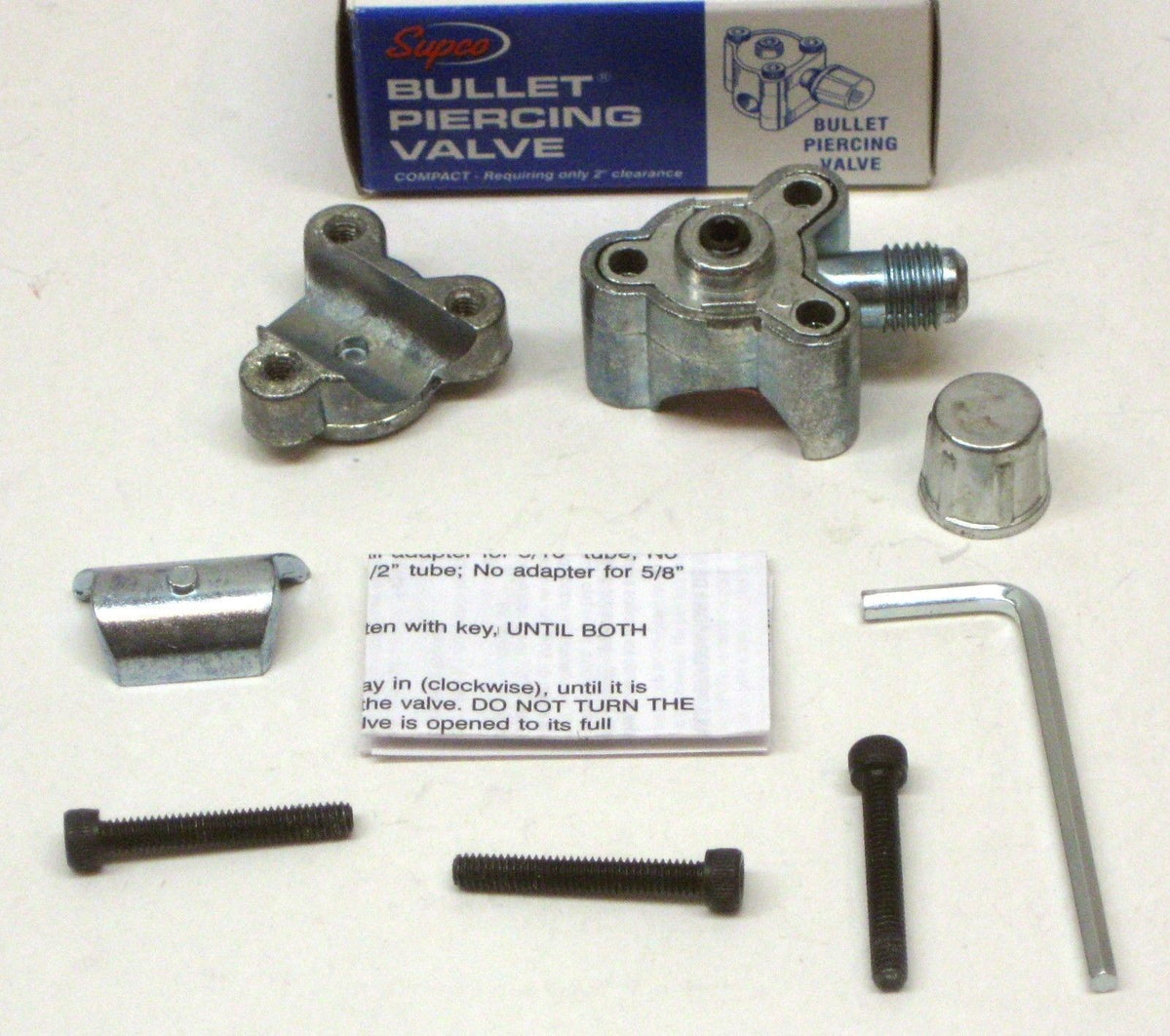 BPV21 SUPCO Bullet Piercing Valve fits 1/2" and 5/8" Tubing 2-n-1 Access