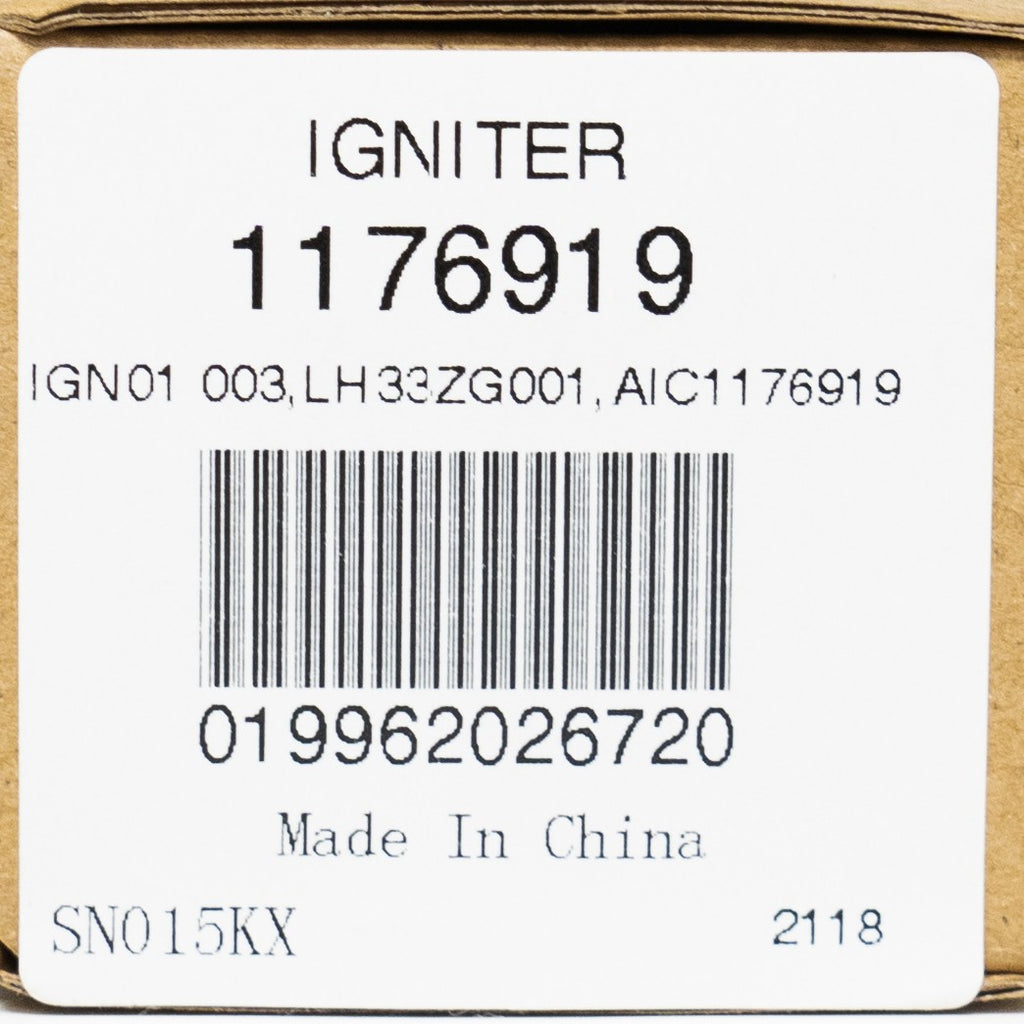 Furnace Igniter Replacement for 1176919 LH33ZG001 IGN01 IGN003