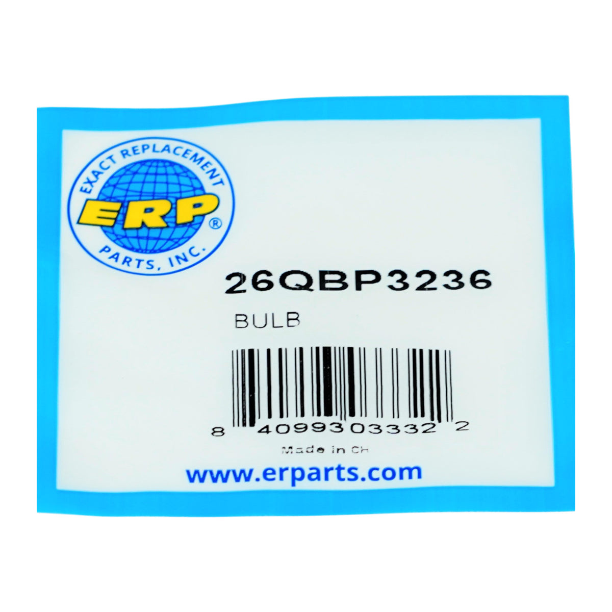 ERP 26QBP3236 for Whirlpool WPA3073101 61003236 Refrigerator Lamp Bulb 40W 130V