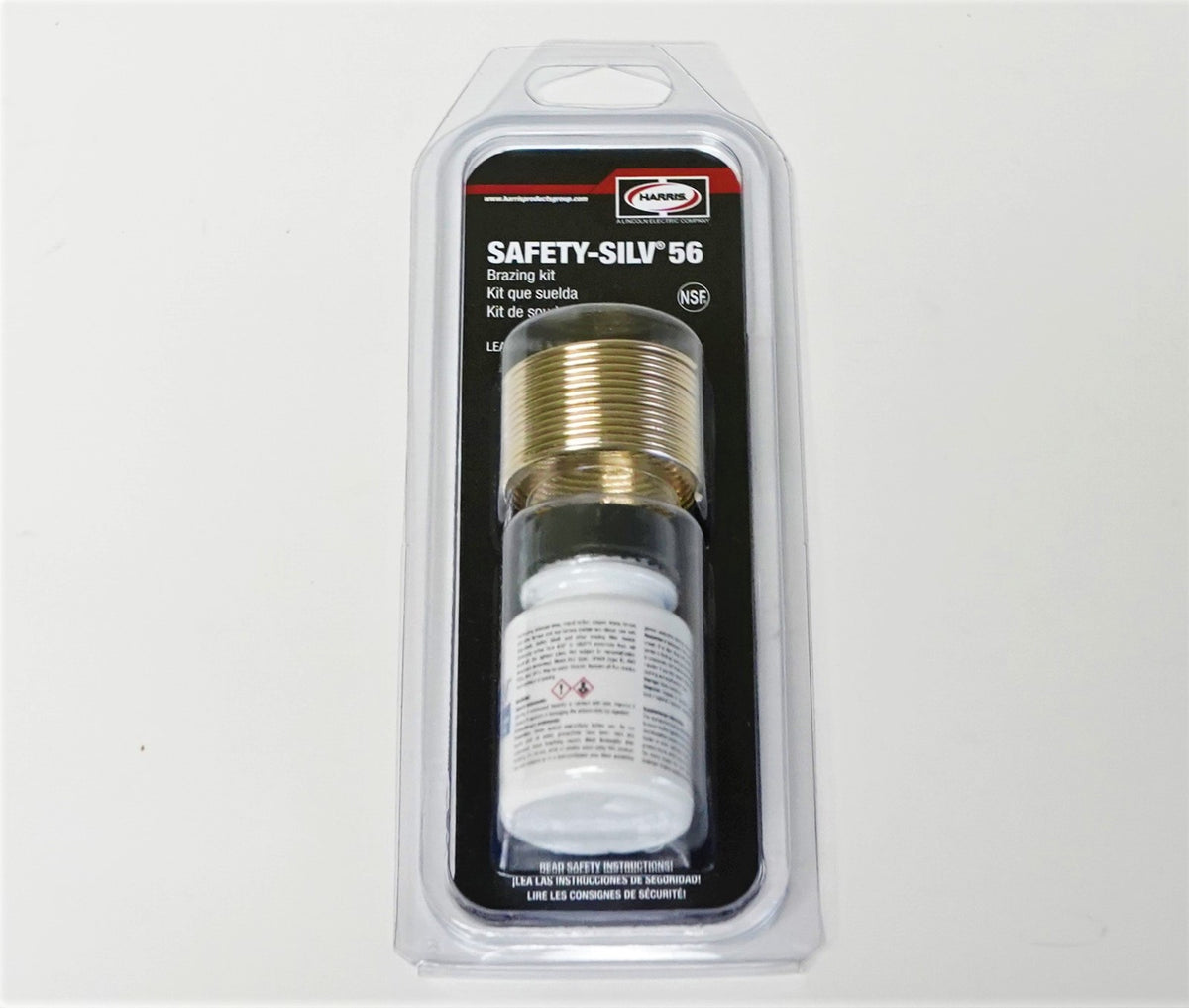 56KPOP Harris Safety-Silv 56 56% Silver Solder Brazing Alloy 1 Troy Ounce w/Flux