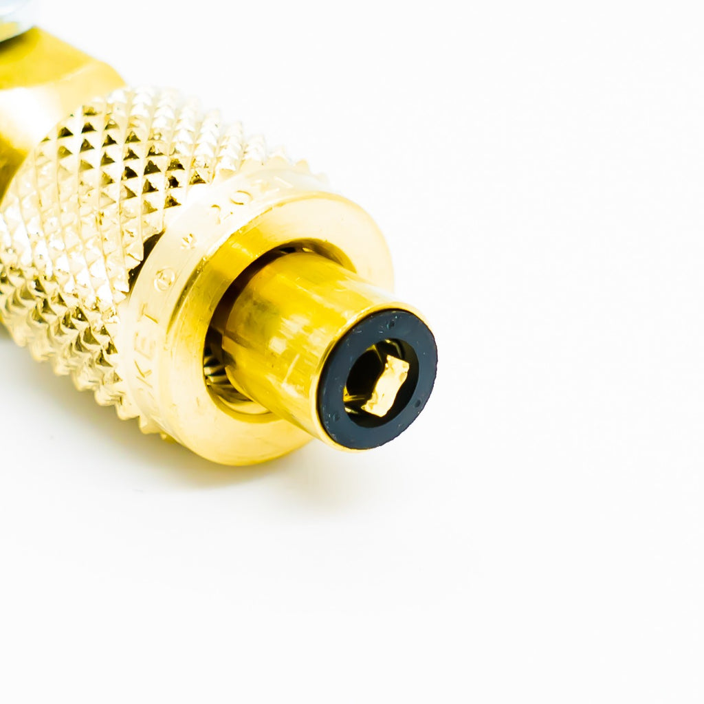 Yellow Jacket Ball Valve for Vacuum/Charging 1/4 IN SAE Ma fl. x Fe fl. - 93844