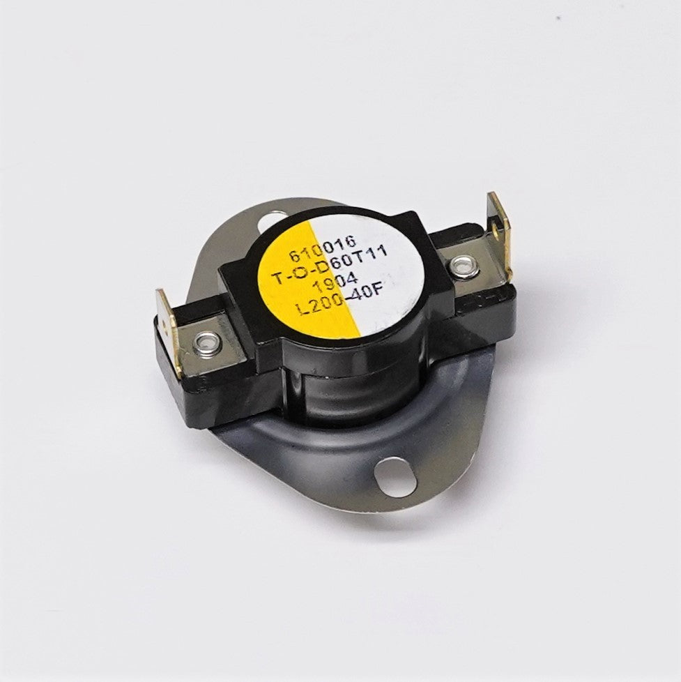 Supco L200-40. L200 Heater Limit Thermostat Thermodisc Open On Rise