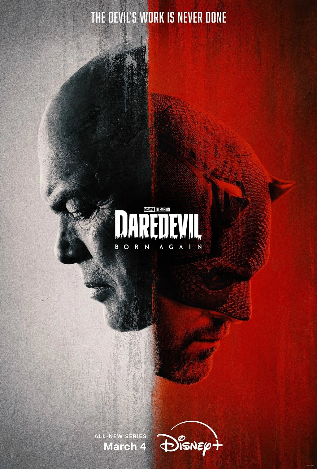 Daredevil Born Again Charlie Cox - Poster | Canvas Wall Art Print