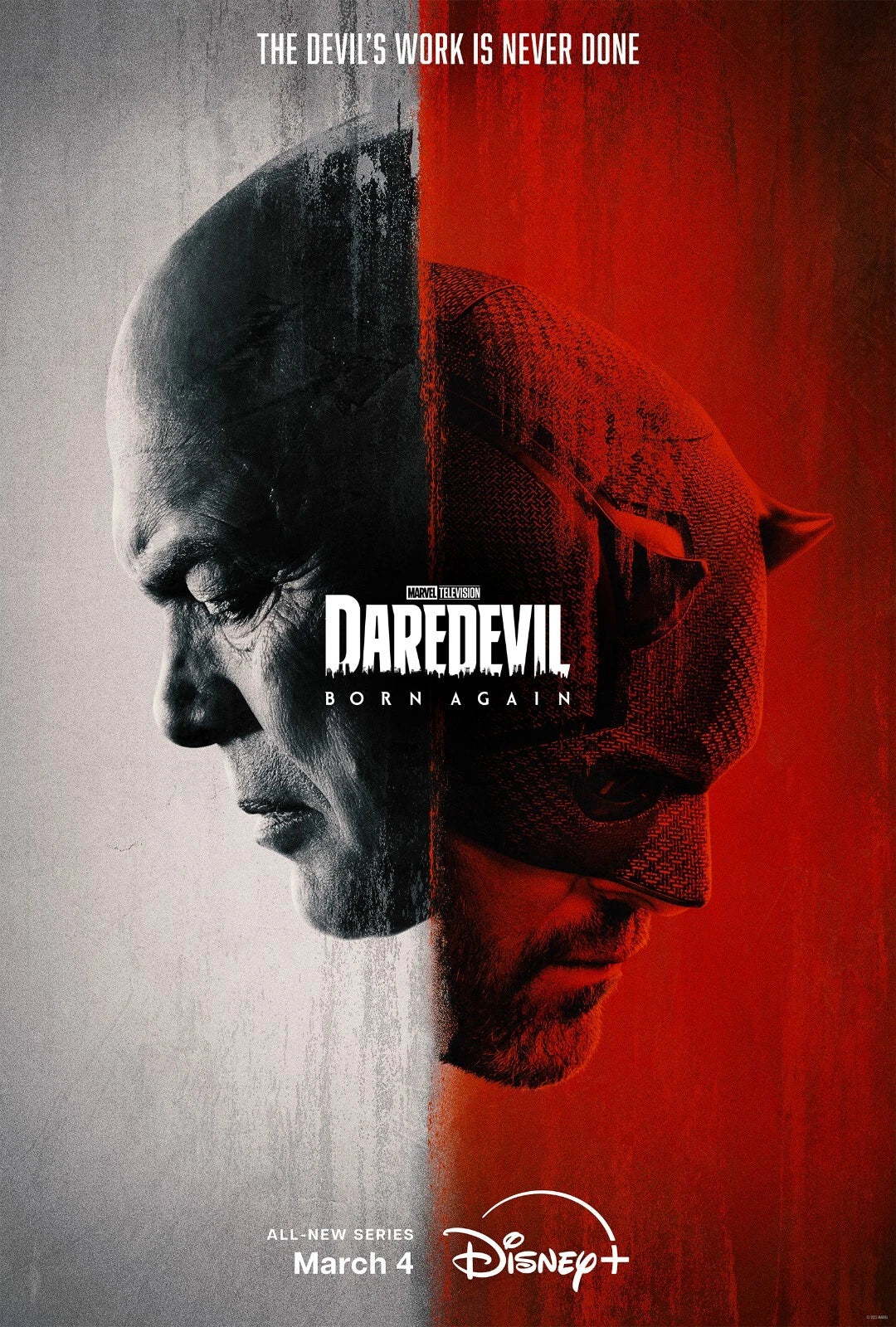 Daredevil Born Again Charlie Cox - Poster | Canvas Wall Art Print