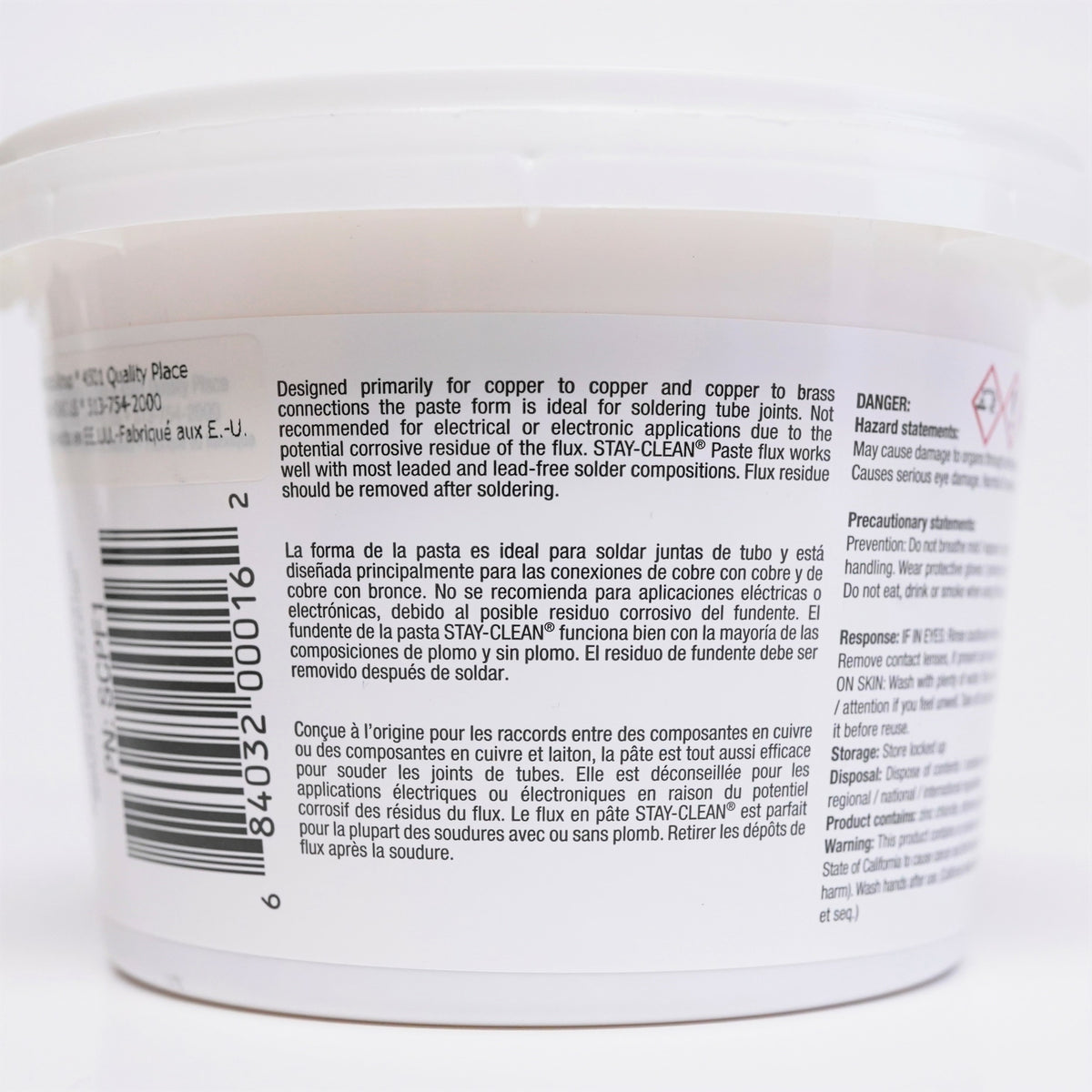 Harris SCPF1 Stay Clean Soldering Paste Flux 1 Pound Tub