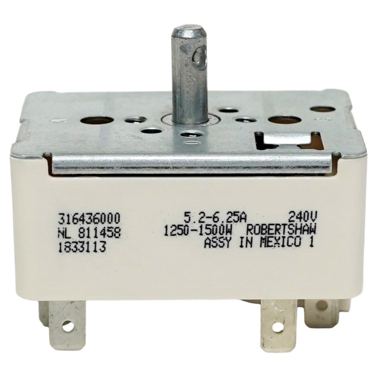 316436000 for Frigidaire Range Stove Burner Infinite Control Switch