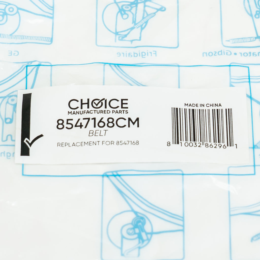 Choice Part 8547168 Dryer Drive Belt for Whirlpool Kenmore Cabrio WP8547168