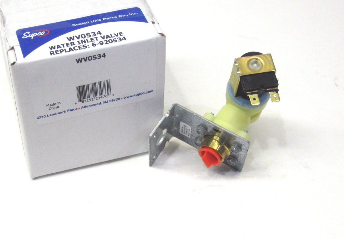 Supco WV0534 Dishwasher Water Valve for Whirlpool Maytag 6-920534 W11082871