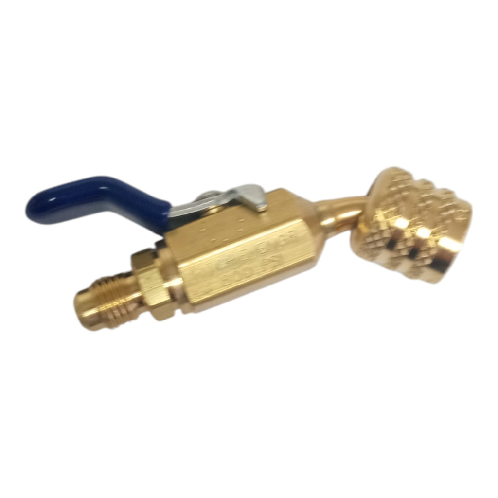 Yellow Jacket 93867 Ball Valve A2L Refrigerant Tank Adapter 1/4" Left Hand FFL