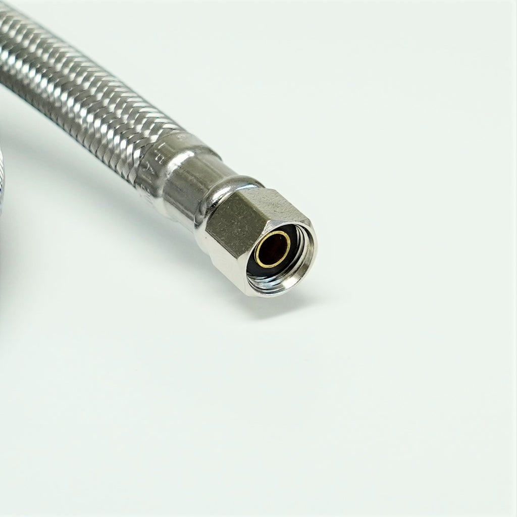Ice Maker 25 FT Braided Stainless Steel Water Connector 1/4" x 1/4" Compression