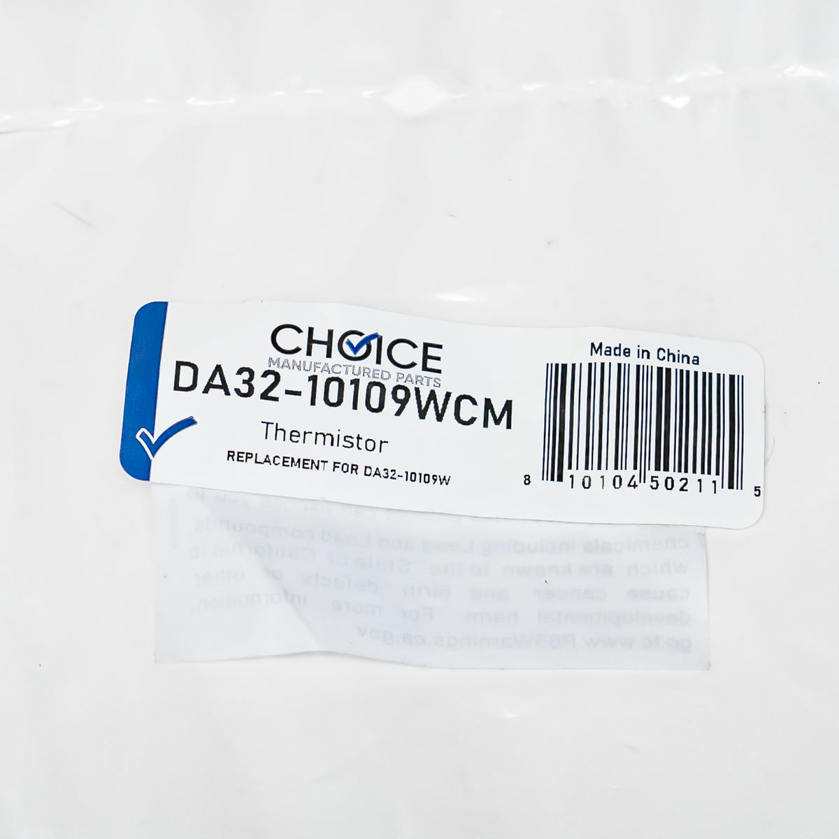Choice Part DA32-10109W for Samsung Refrigerator Sensor Thermistor Probe