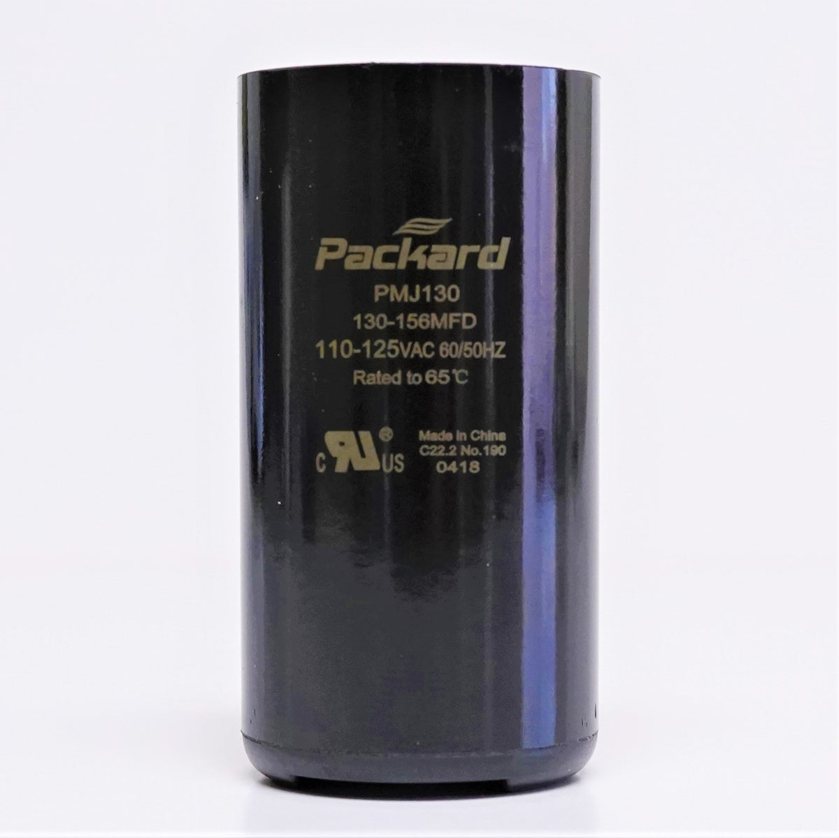 Packard PMJ130 Motor Start Capacitor 130-156 MFD UF / 110-125 VAC