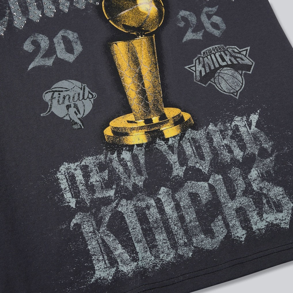 Knicks 2026 NBA Champions Rhinestone T-Shirt, Comfort Colors Tee Retro NYC Fan Gift Unisex
