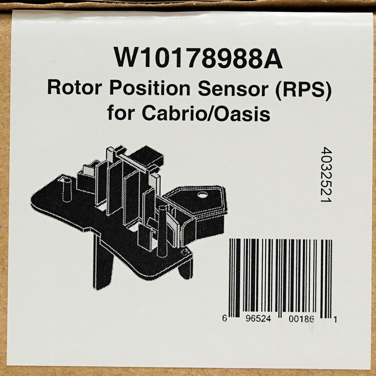 Washer Machine Sensor for Whirlpool Cabrio WPW10178988 AP6016377 PS11749664