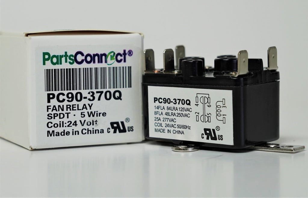 90-370 90-370Q Enclosed Fan Relay 24V SPDT type 184