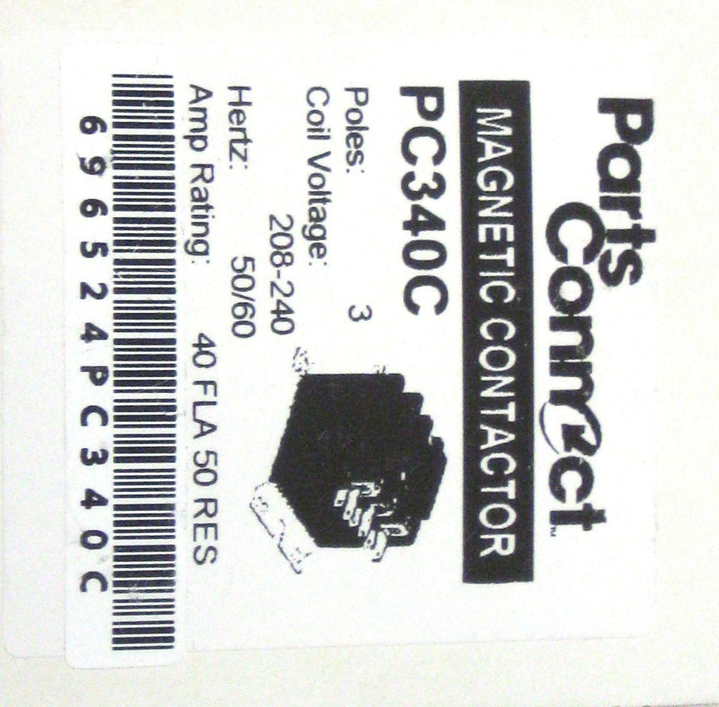 Contactor Three 3 Pole 40 Amps 240 Volts HVAC Parts