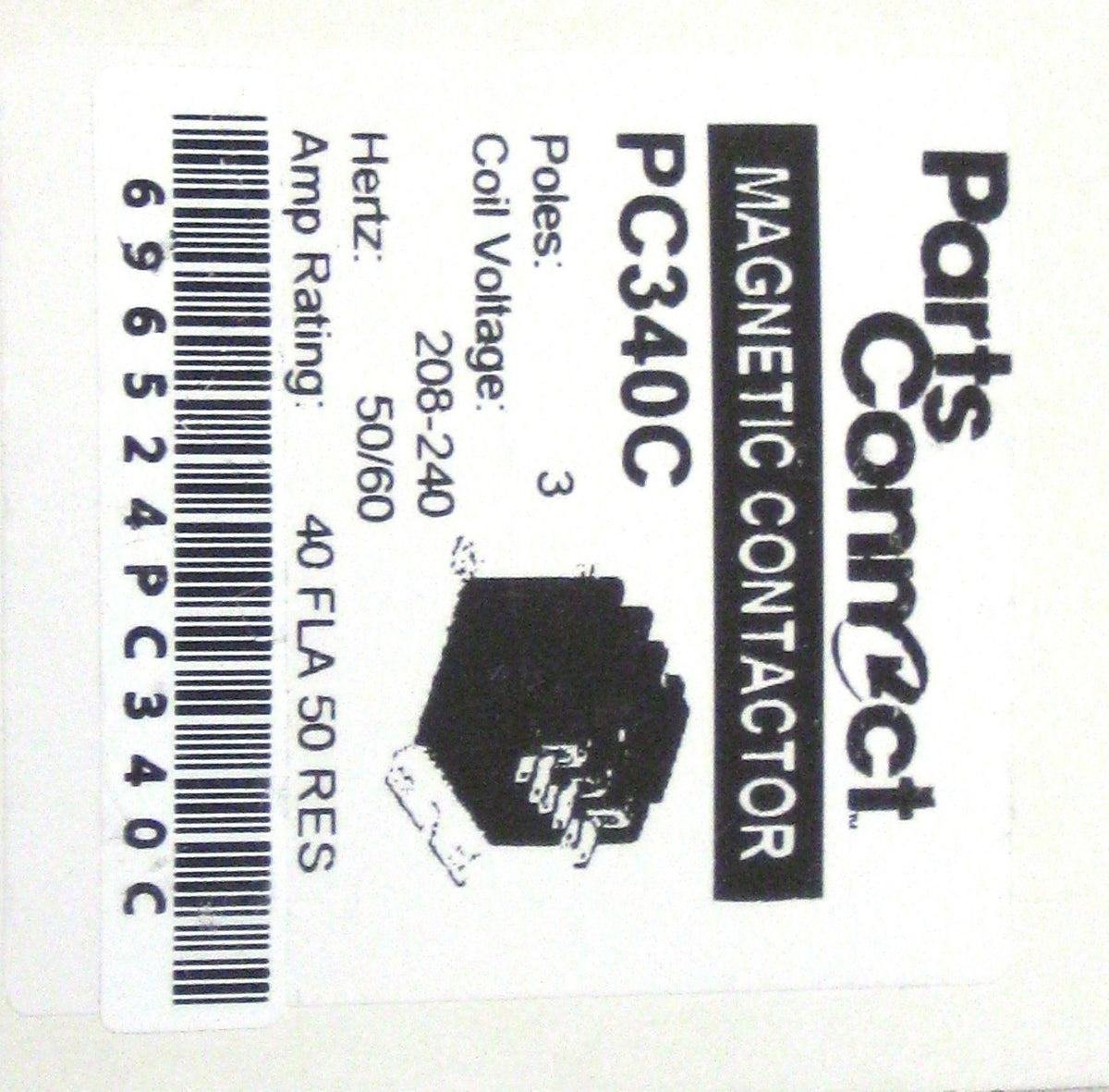 Contactor Three 3 Pole 40 Amps 240 Volts HVAC Parts
