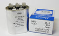 Air Conditioning HVAC Oval Dual Motor Run Capacitor 25 + 5 MFD 370 Volt