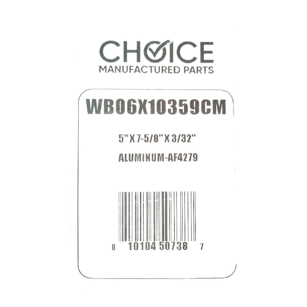 Choice Part WB06X10359 Aluminum Grease Range Vent Hood Filter for GE