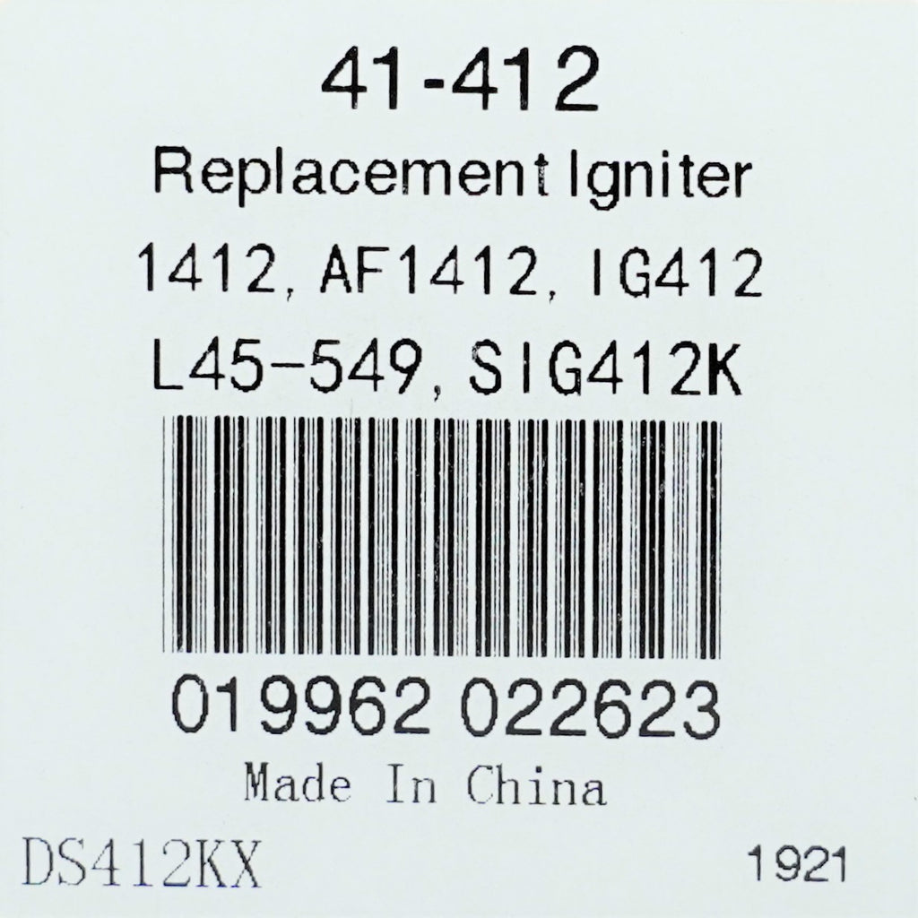 Furnace Igniter Replacement for Robertshaw 41-412 Goodman B1401009 1009604 271NM