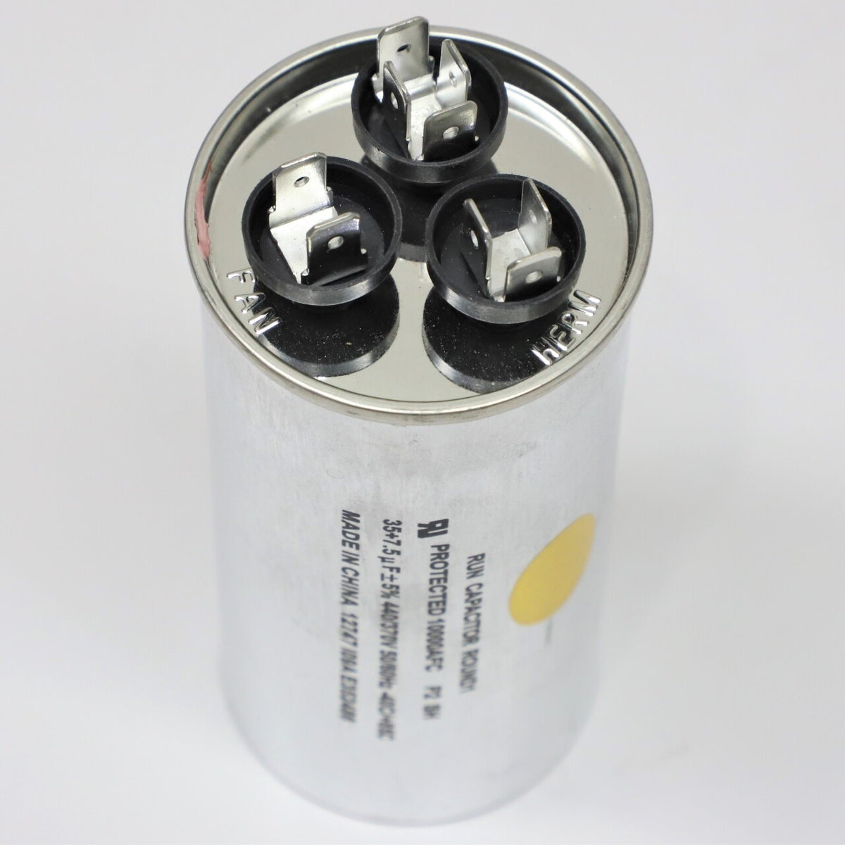 Supco CD35+7.5X440R HVAC Motor Round Dual Run Capacitor 35 + 7.5 MFD 440 Volts