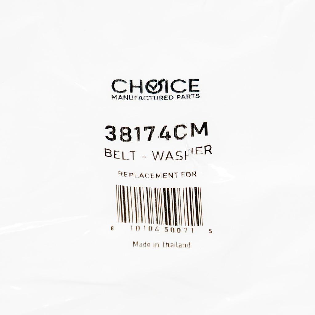Choice 38174 27001006 Washer Agitate Belt for Speed Queen Whirlpool Amana