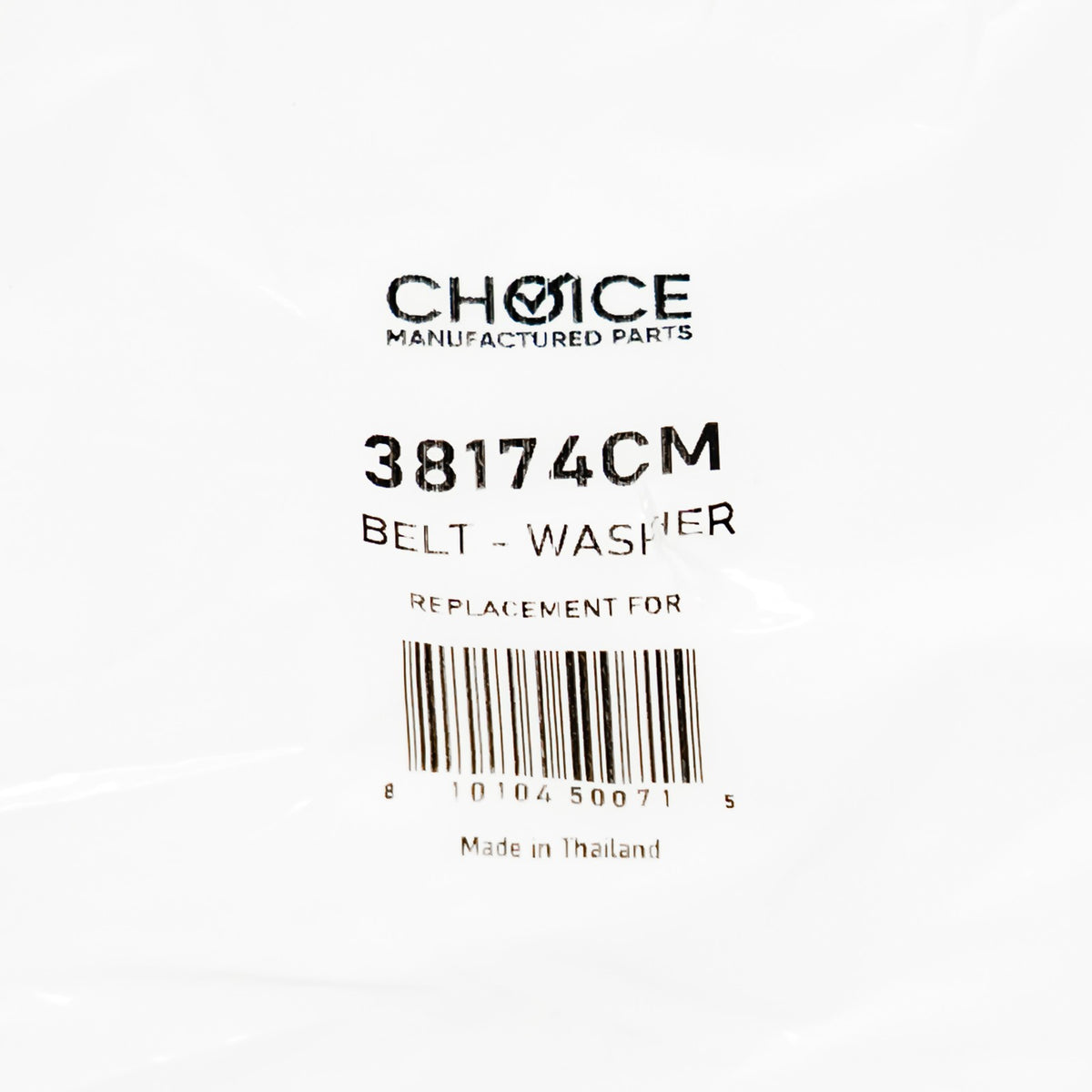 Choice 38174 27001006 Washer Agitate Belt for Speed Queen Whirlpool Amana