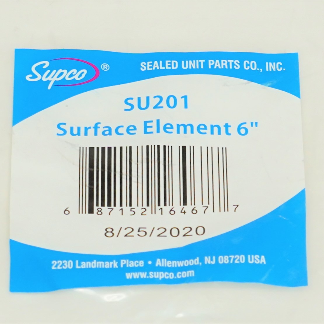 Supco SU201 (SP12YA) Range Surface Universal 6" Burner Element 3 Turns 240/208V