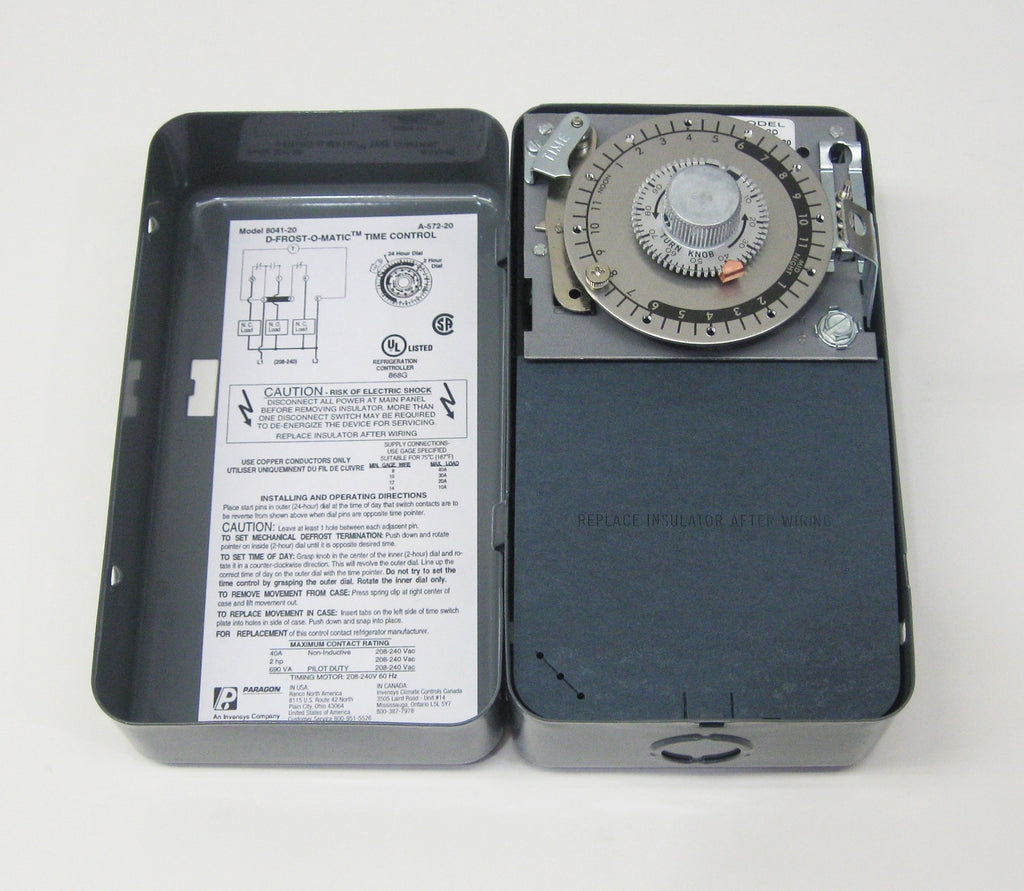 Paragon 8041-20 Defrost Control Commercial Refrigeration Timer
