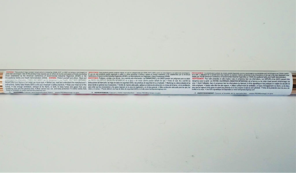 Harris 0 Phos-Copper 1/8" Brazing Alloy Solder 28 Sticks 0620F1 21035