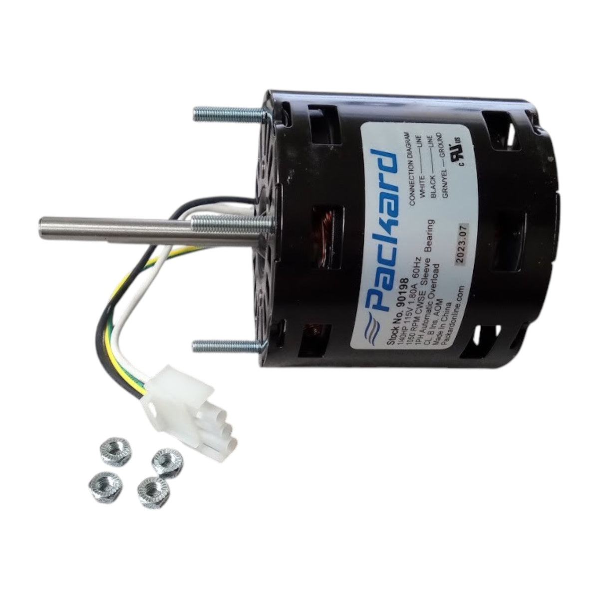 Packard Motor 90198 for Greenheck 310198 1/40HP