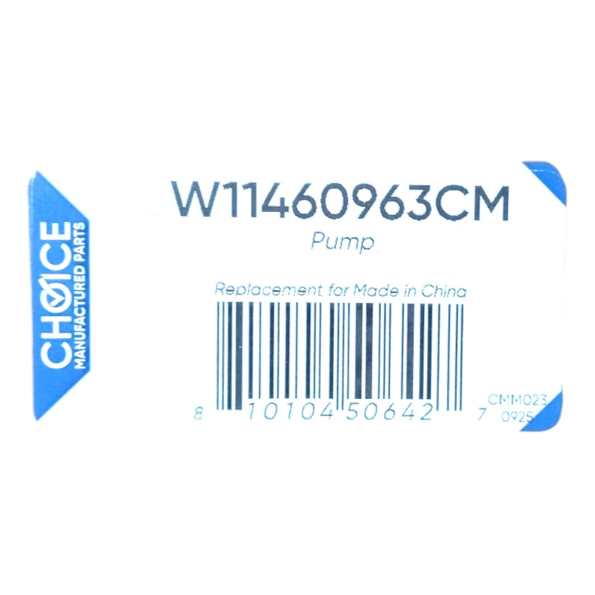 Choice W1146093CM Dishwasher Circulation Pump for Whirlpool