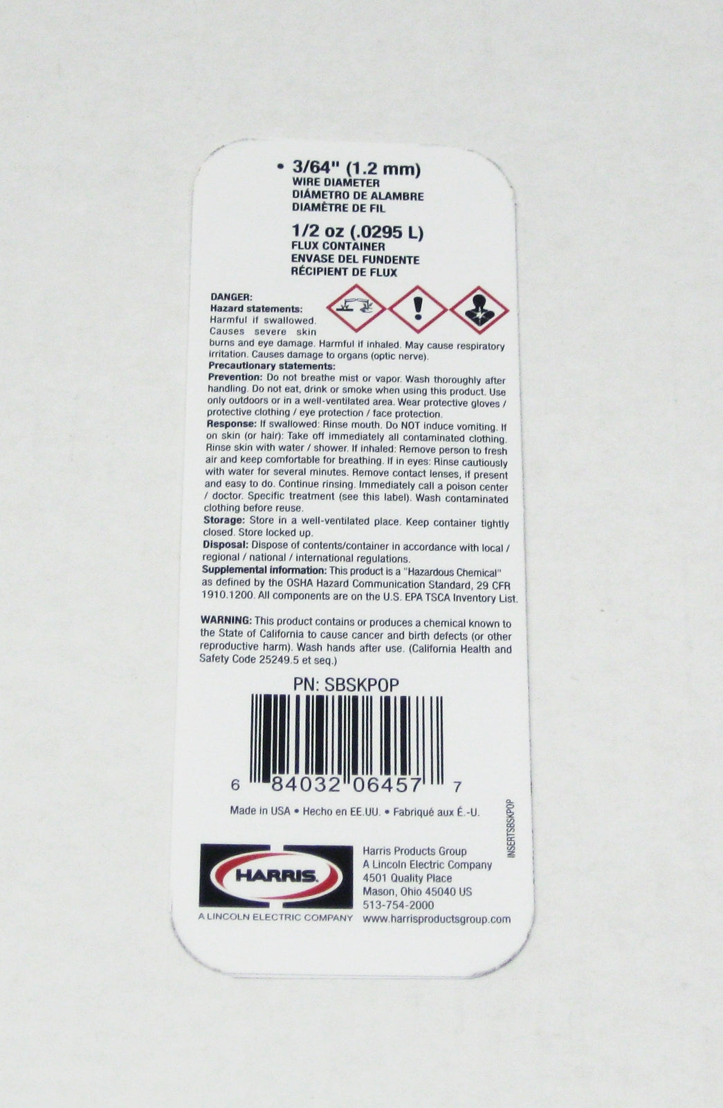 Harris Stay-Brite Silver Bearing Solder & Stay Clean Liquid Flux Kit
