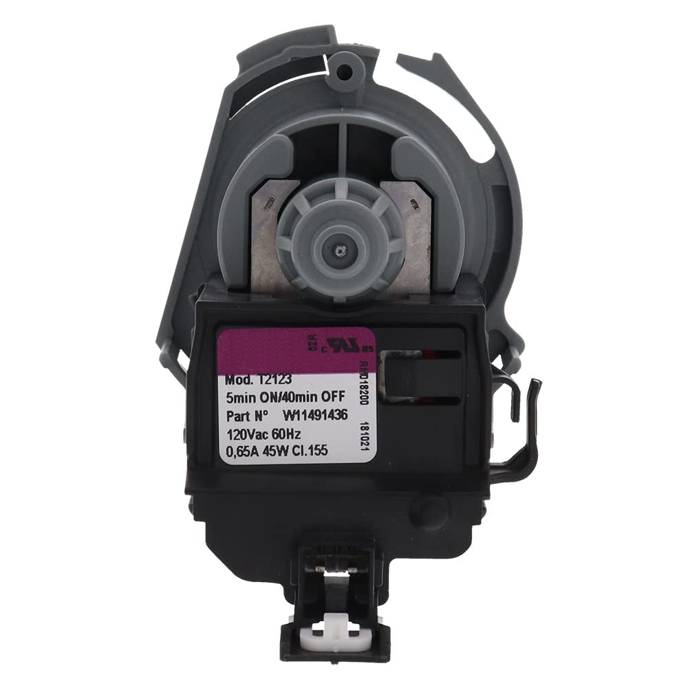 W11497943 for Whirlpool Dishwasher Pump Motor W11491436 Exact Replacement Part