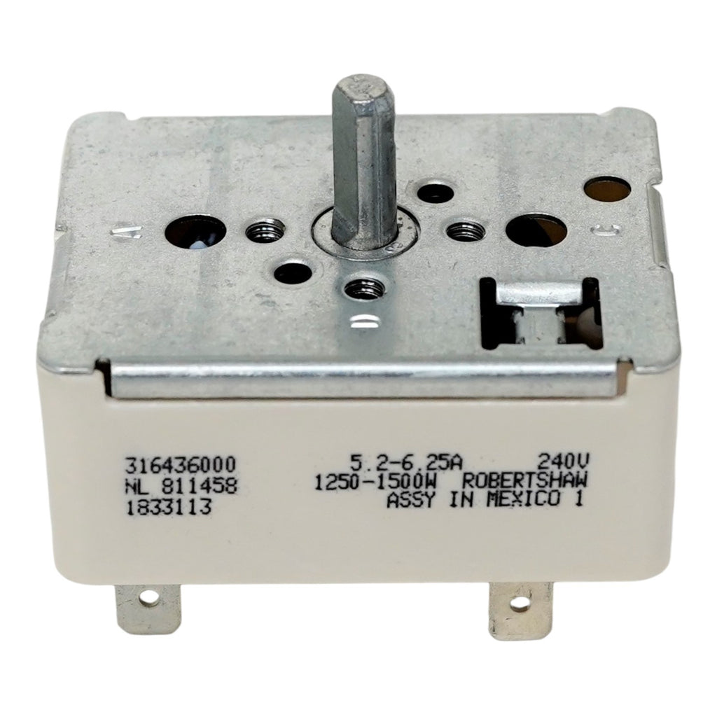 316436000 for Frigidaire Range Stove Burner Infinite Control Switch