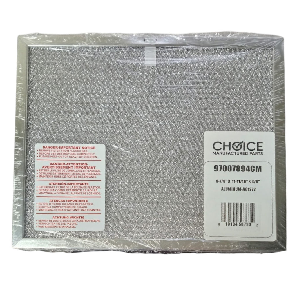 Choice Part 97007894 Aluminum Grease Range Vent Hood Filter for Broan