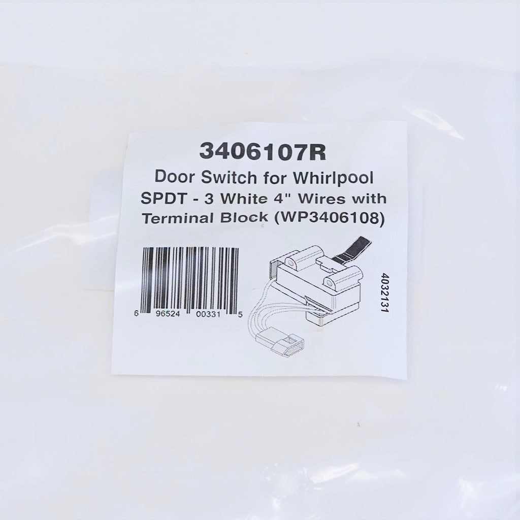Dryer Door Switch for 3406107 Whirlpool Kenmore Roper PS346704 AP3132865