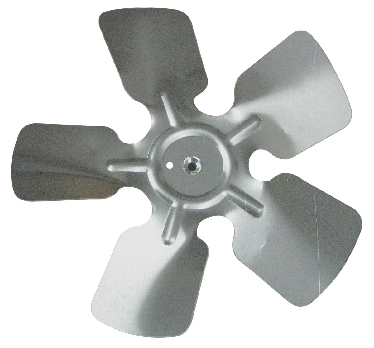 A63479 Metal Fan Blade 10" Diameter 5 Blades 1/4" Bore Hub CW 28 Degree Prop