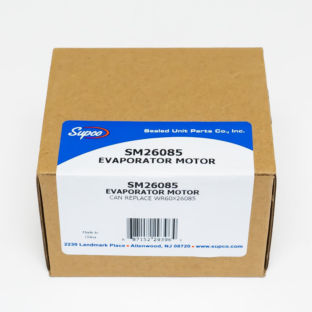 Supco SM26085 Refrigerator Evaporator Fan Motor for WR60X26085 GE