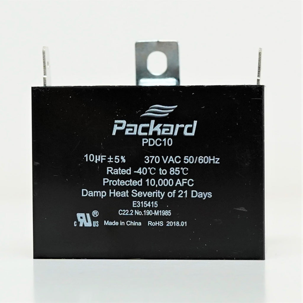 Packard PDC10 HVAC Dry Motor Run Capacitor 10 MFD/UF 370 Volts