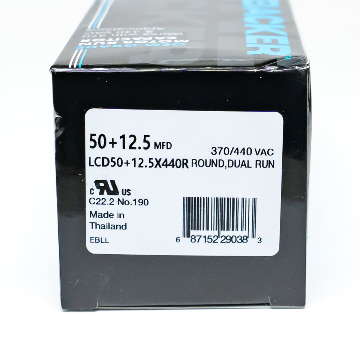 Supco Capacitor Round Dual Run 50 + 12.5 uf mfd 370/440 Volts for HVAC Motors