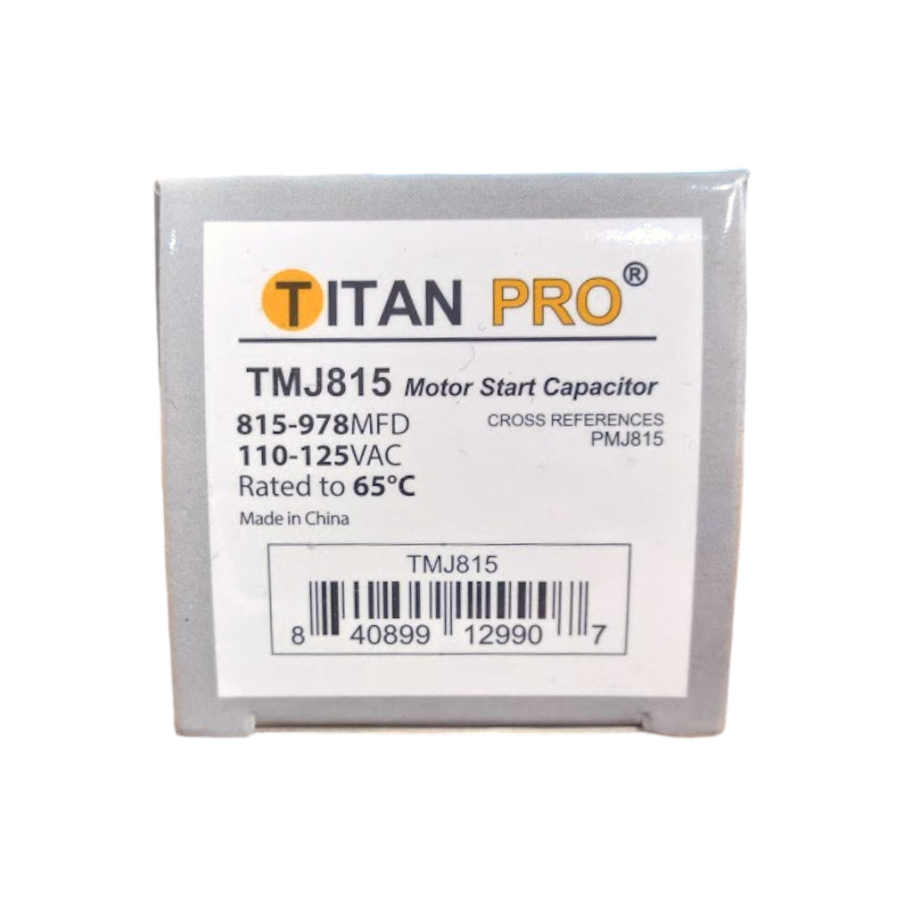 Titan Pro TMJ815 Motor Start Capacitor 815-978 MFD UF / 110-125 VAC