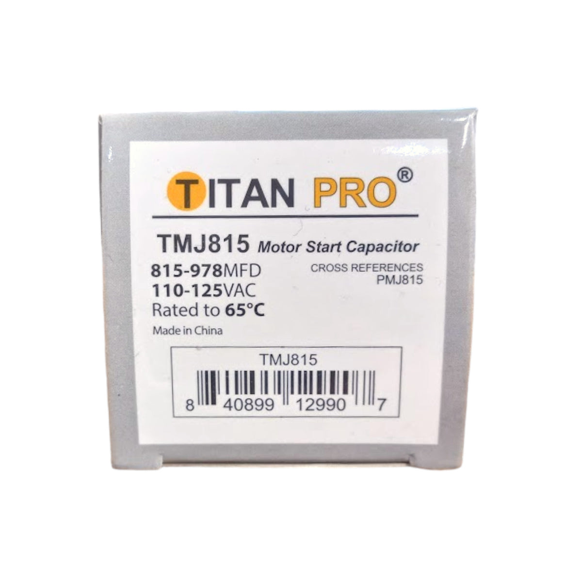 Titan Pro TMJ815 Motor Start Capacitor 815-978 MFD UF / 110-125 VAC
